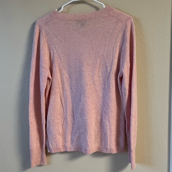J.Crew 100% Cashmere Sweater, Blush pink Size M - Picture 4 of 6